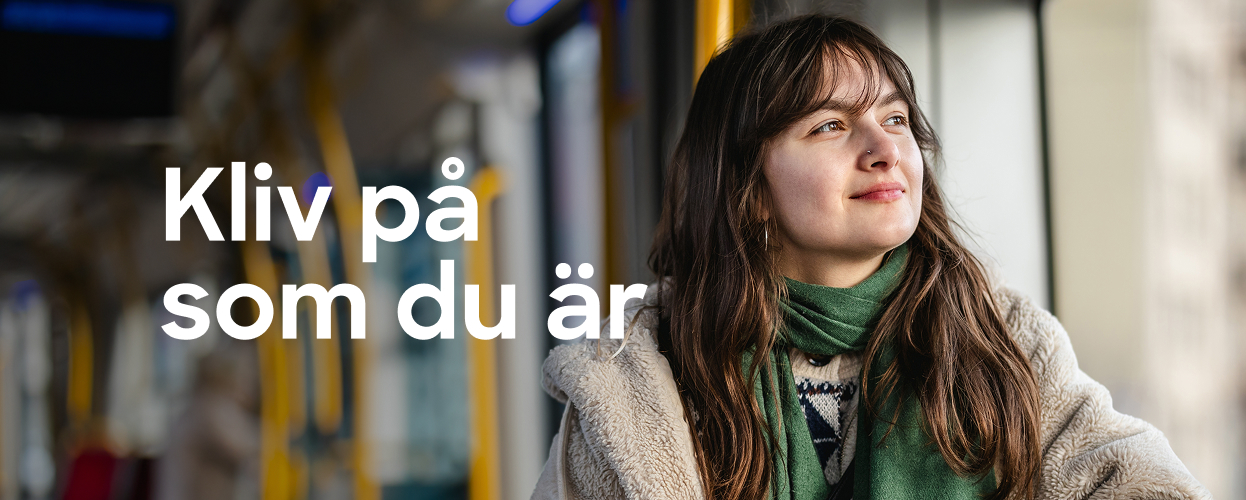 Kliv på som du är - Testa buss- och tåglivet i 14 dagar utan kostnad.